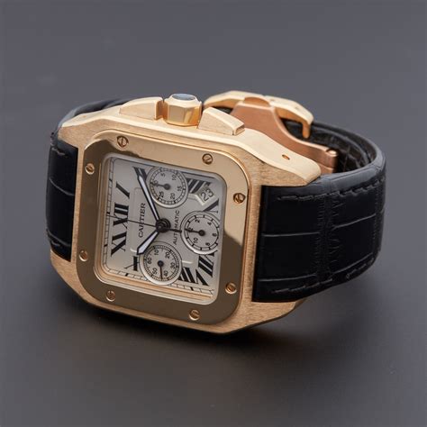 cartier santos 100 dimensions|cartier santos 100 price list.